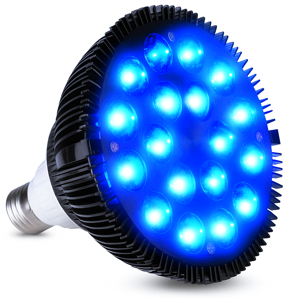 Bombilla de Terapia de Luz Azul NovaGlow 460nm Lámpara de Belleza para Cuidado de la Piel