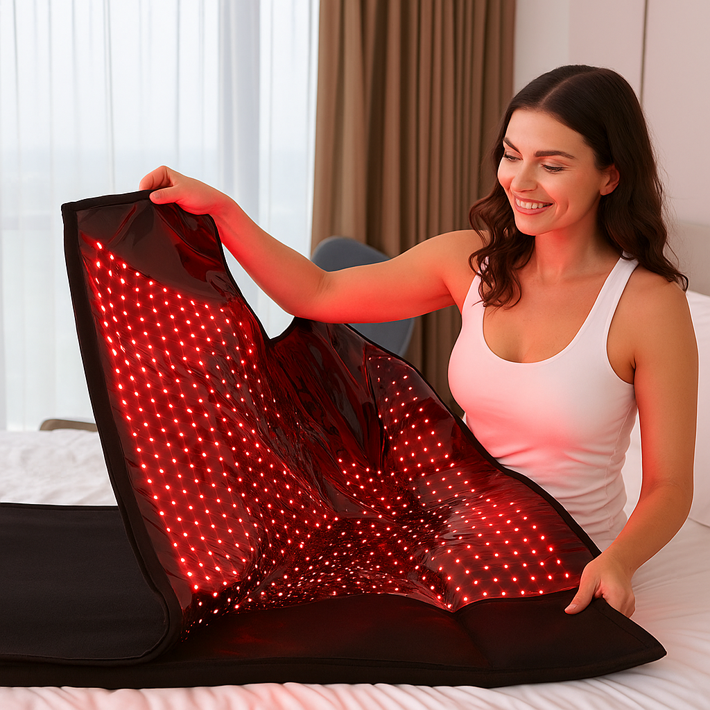 NovaThera Pro Full Body Sleeping Red Light Therapy Mat With 3600 LEDs 660nm And 850nm
