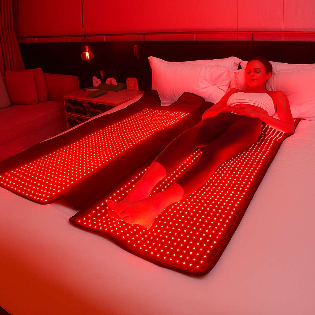 Total Body Red Light Therapy Mat With 2320 LEDs 660nm and 850nm