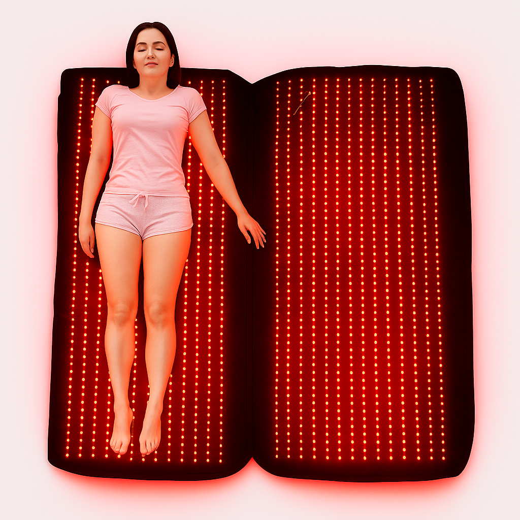 NovaThera Pro Full Body Sleeping Red Light Therapy Mat With 3600 LEDs 660nm And 850nm