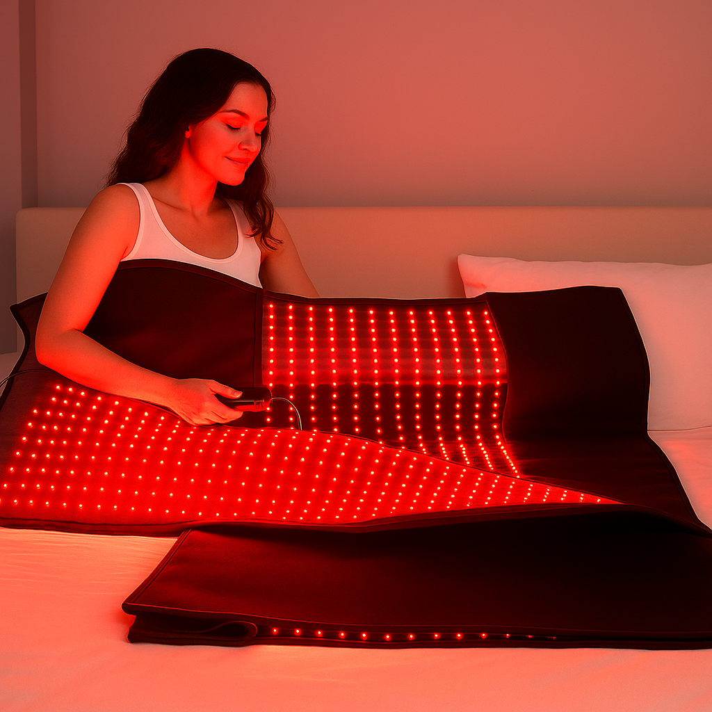 NovaThera Pro Full Body Sleeping Red Light Therapy Mat With 3600 LEDs 660nm And 850nm