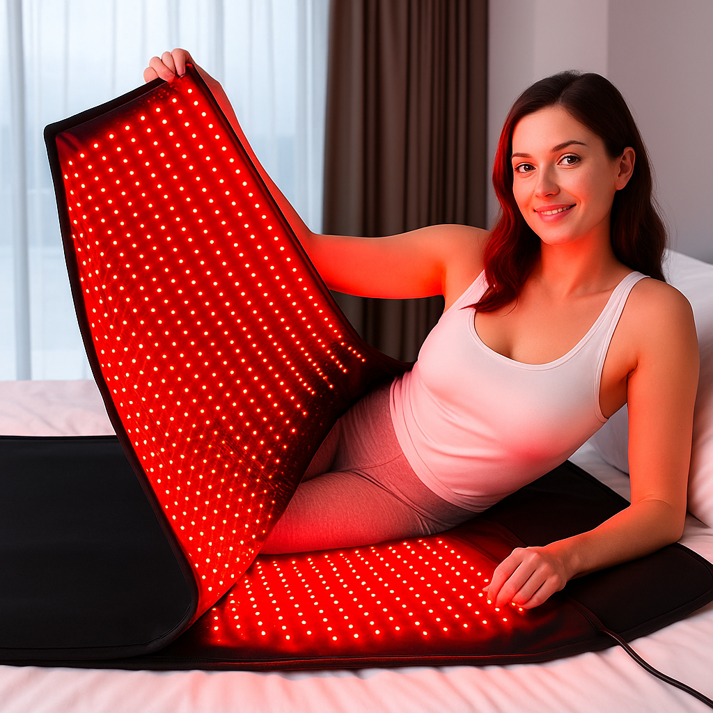 NovaThera Pro Full Body Sleeping Red Light Therapy Mat With 3600 LEDs 660nm And 850nm