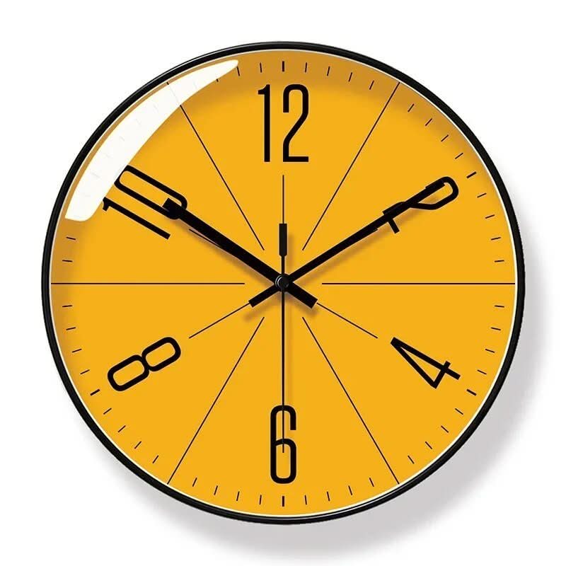 NordicHush Silent Wall Clock With Minimalist Design