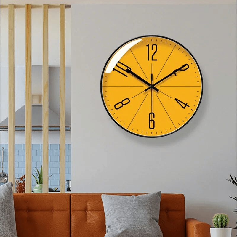 NordicHush Silent Wall Clock With Minimalist Design
