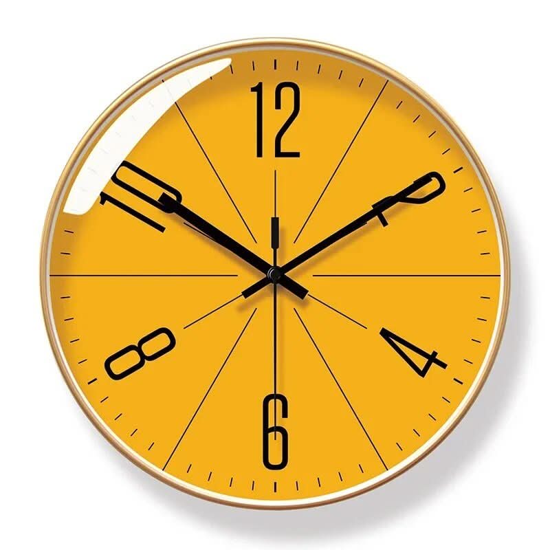 NordicHush Silent Wall Clock With Minimalist Design