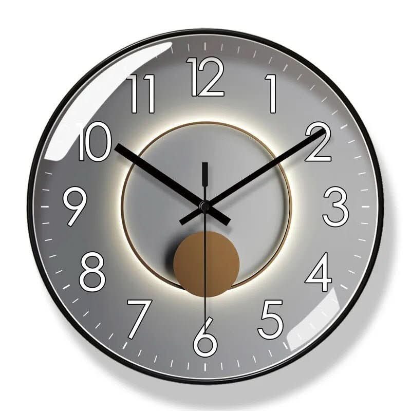 NordicHush Silent Wall Clock With Minimalist Design