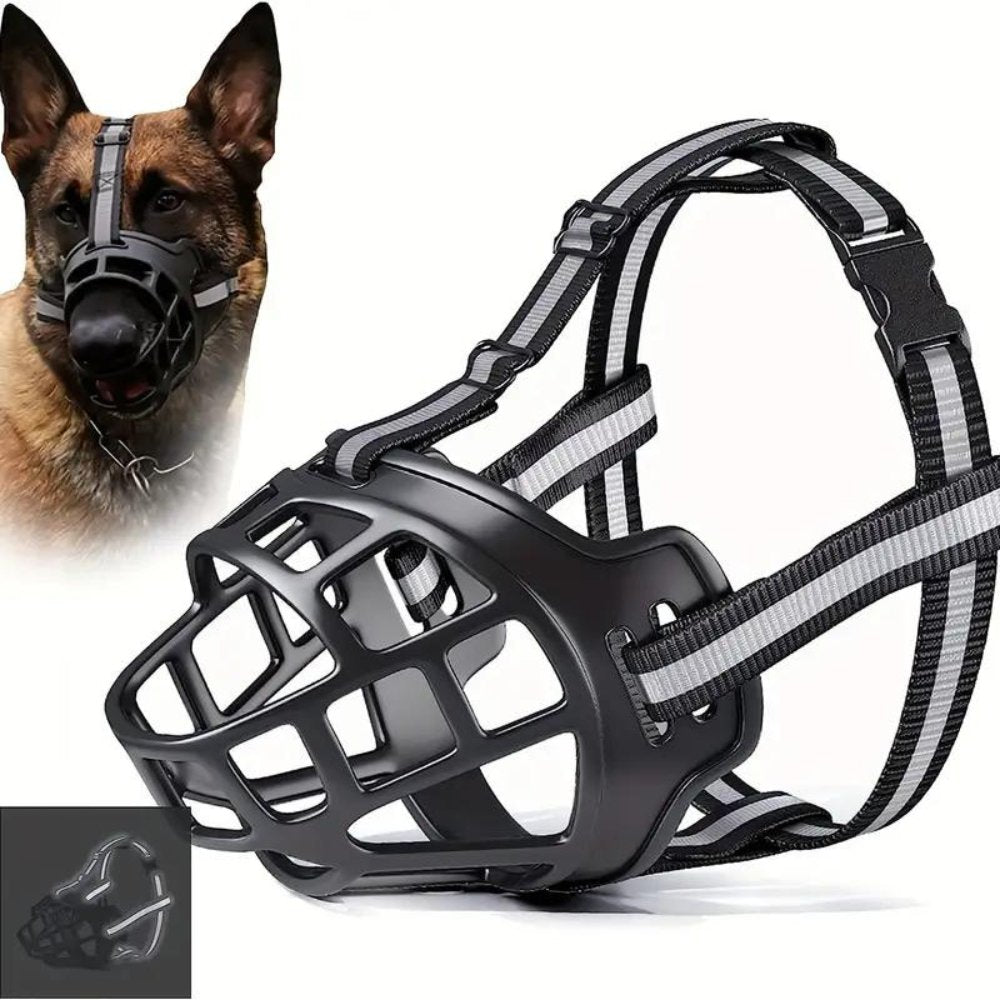 NexaGuard Breathable Dog Muzzle With Adjustable Straps For Safe Behavior