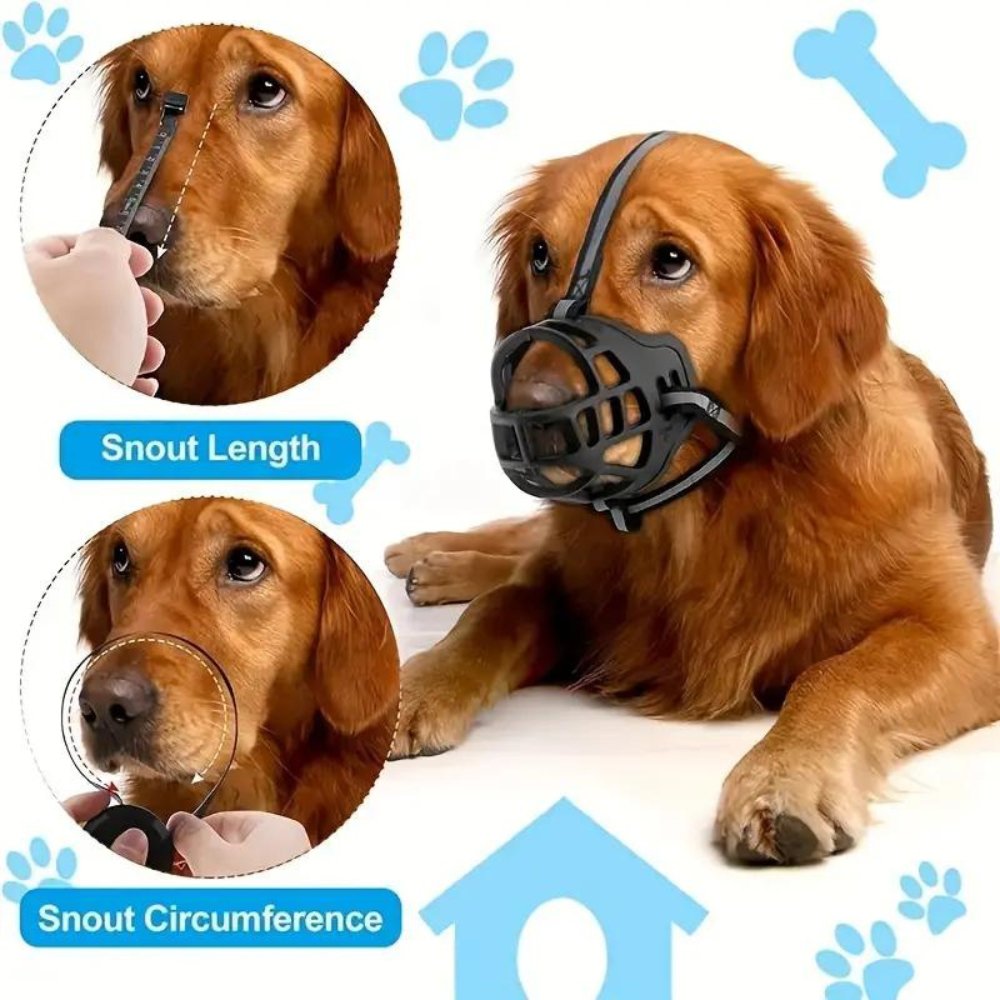 NexaGuard Breathable Dog Muzzle With Adjustable Straps For Safe Behavior