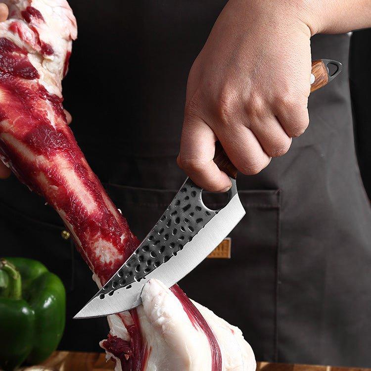 چاقوی سرآشپز ۶ اینچی دست‌ساز صربستانی برای استخوان‌گیری و برش گوشت