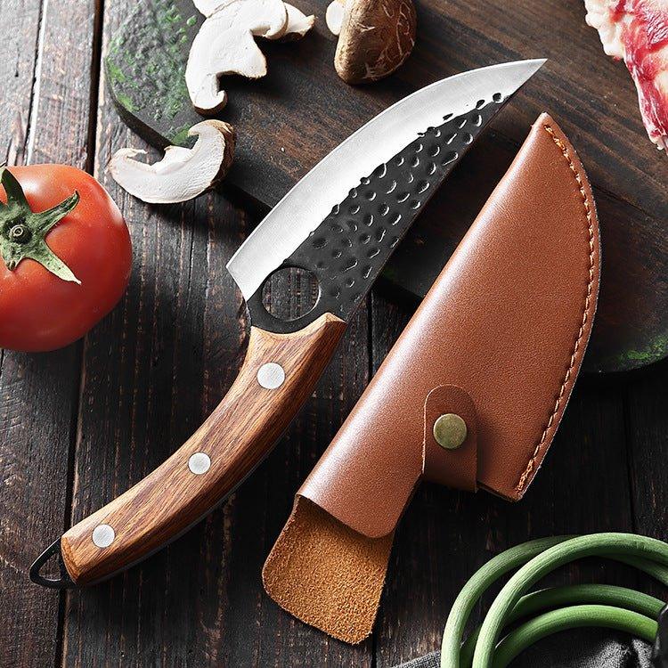 چاقوی سرآشپز ۶ اینچی دست‌ساز صربستانی برای استخوان‌گیری و برش گوشت