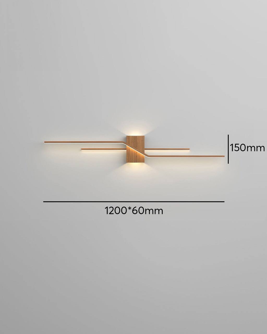 Lyra Wood Grain Minimalist LED Wall Light for Modern Interiors Eco Lighting