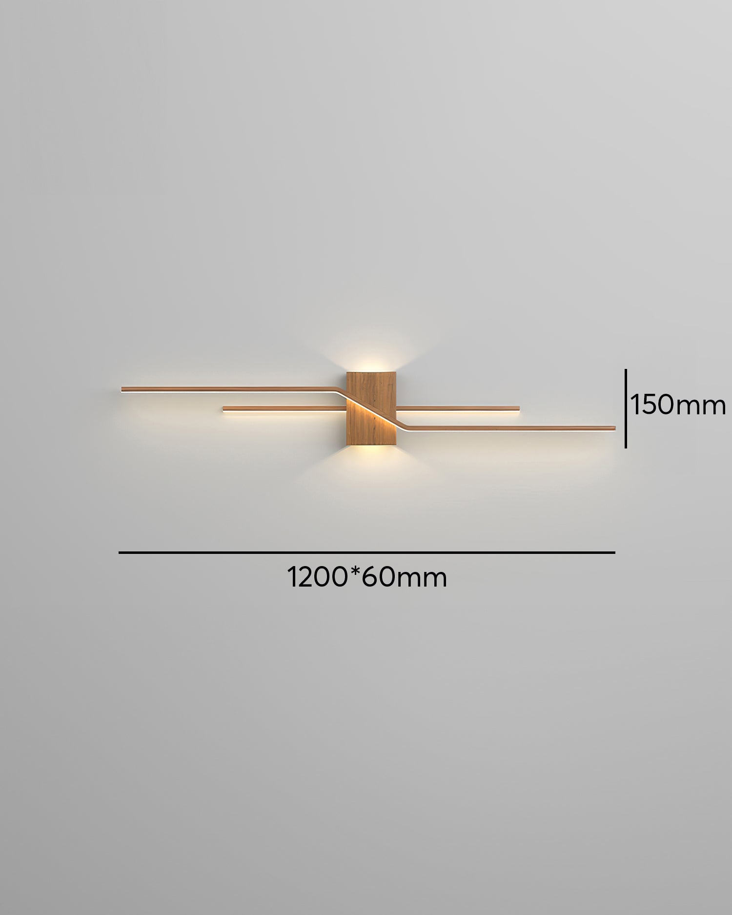 Lyra Wood Grain Minimalist LED Wall Light for Modern Interiors Eco Lighting