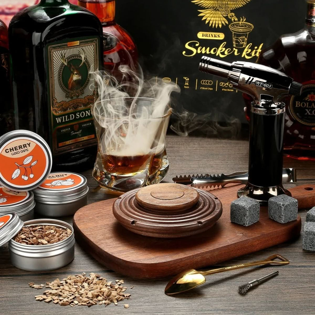 Aether Smoke Kit: Cocktail Smoker Set for Whiskey and Bourbon Lovers