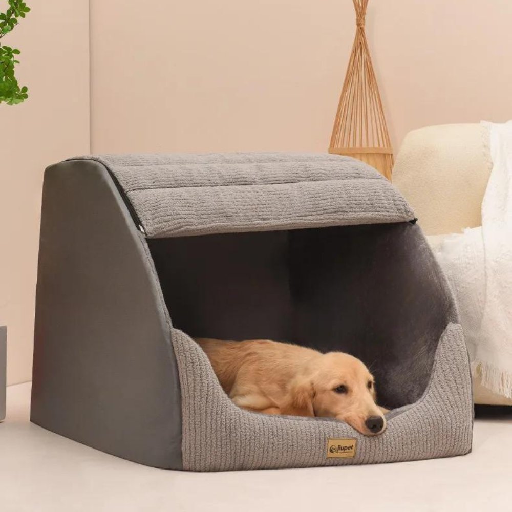 CozyNest Enclosed Dog Bed With Cozy Warmth For Dogs