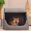 CozyNest Enclosed Dog Bed With Cozy Warmth For Dogs