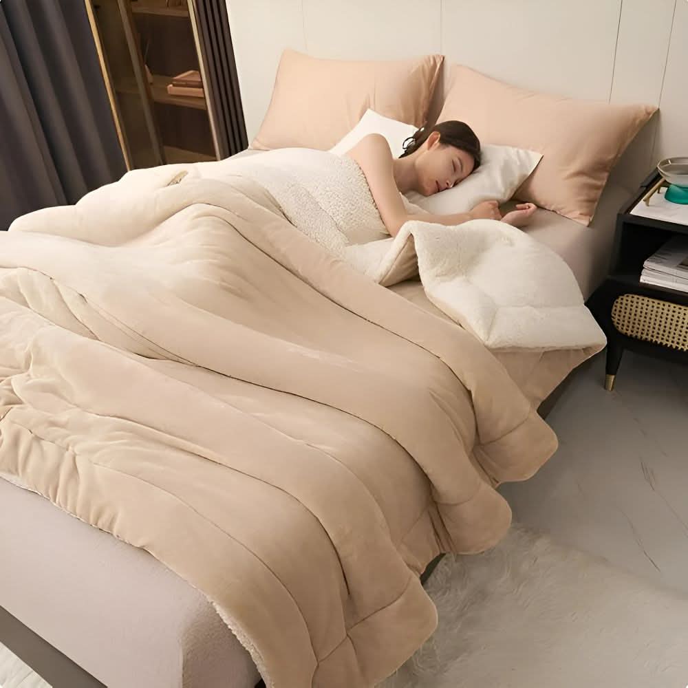 CozyNest Luxe plyšová flanelová fleecová deka pro pohodlí a styl
