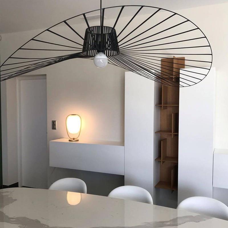 Minimalist Straw Hat Pendant Light For Modern Interiors