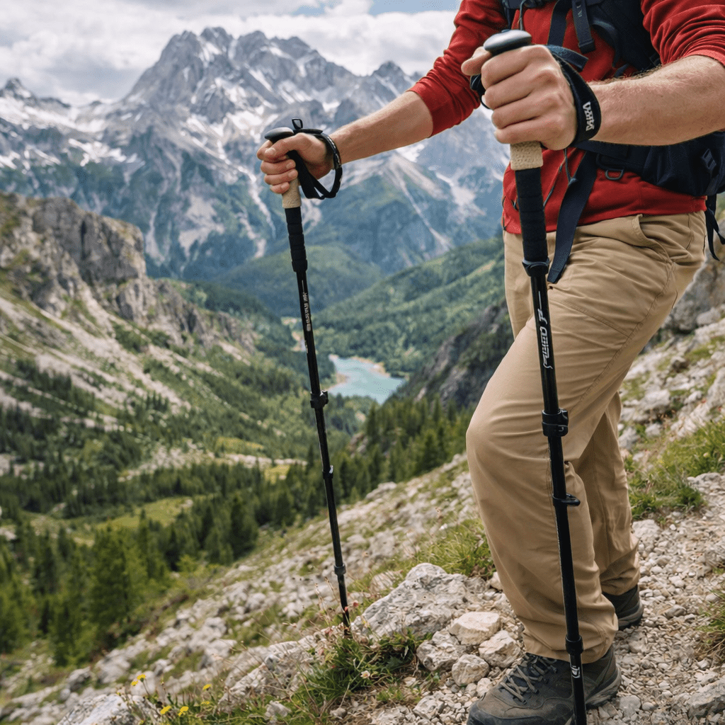عصاهای کوهنوردی SummitTrail Trek سبک برای تسکین مفاصل و پایداری
