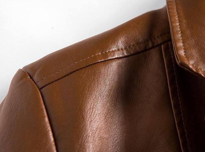 Premium Leather Blazer With Modern Cut Black Lambskin