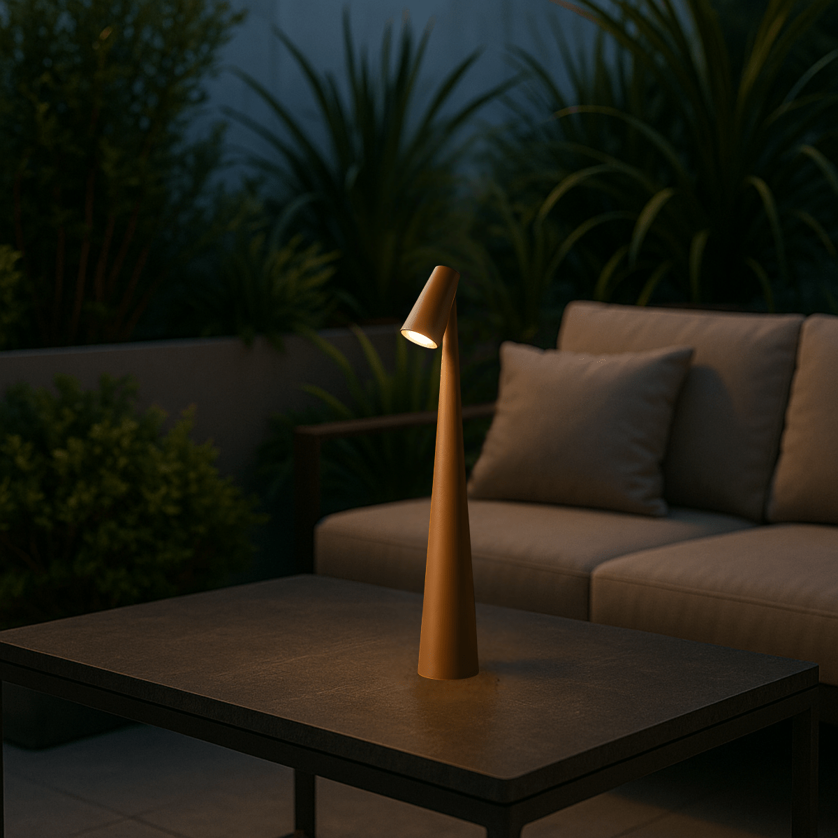 LumaNova Genopladelig Bordlampe med Moderne Design og Lang Batterilevetid
