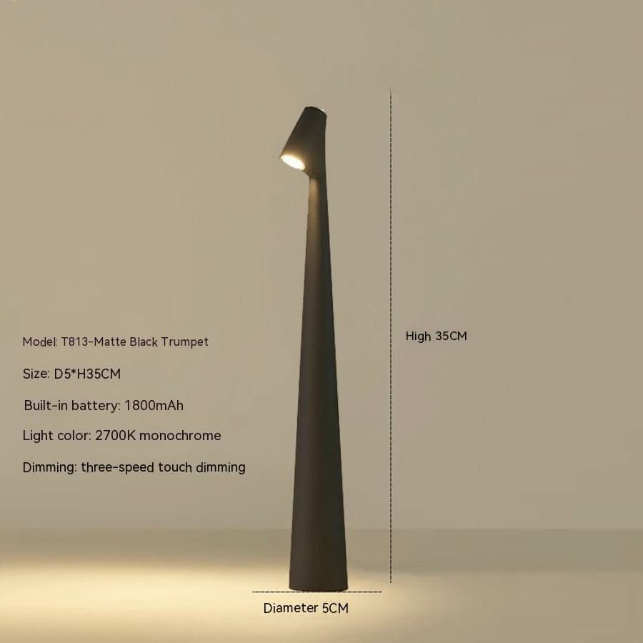 LumaNova Genopladelig Bordlampe med Moderne Design og Lang Batterilevetid