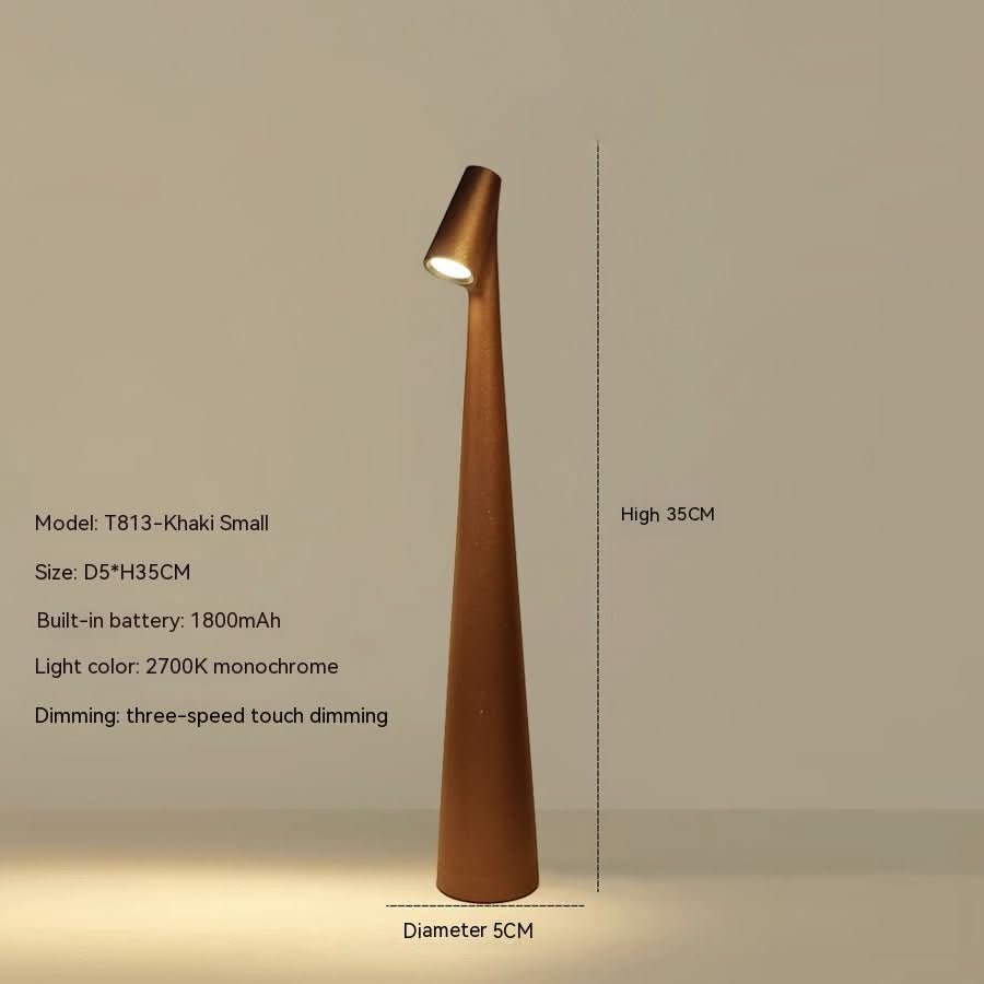 LumaNova Genopladelig Bordlampe med Moderne Design og Lang Batterilevetid