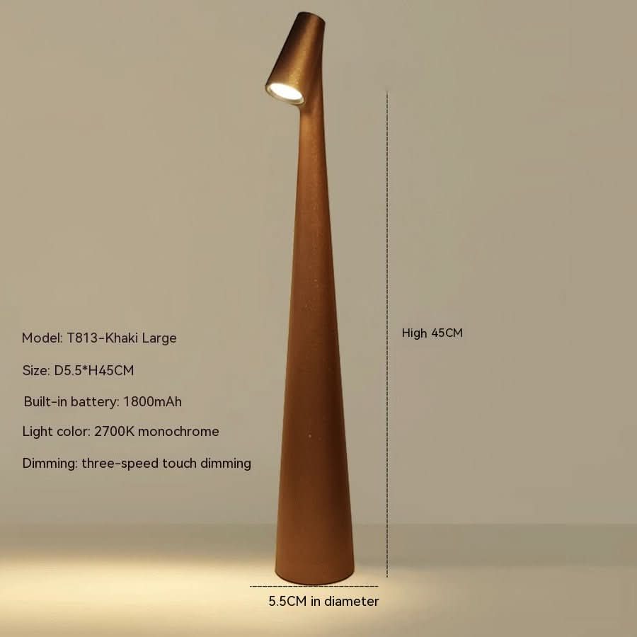 LumaNova Genopladelig Bordlampe med Moderne Design og Lang Batterilevetid