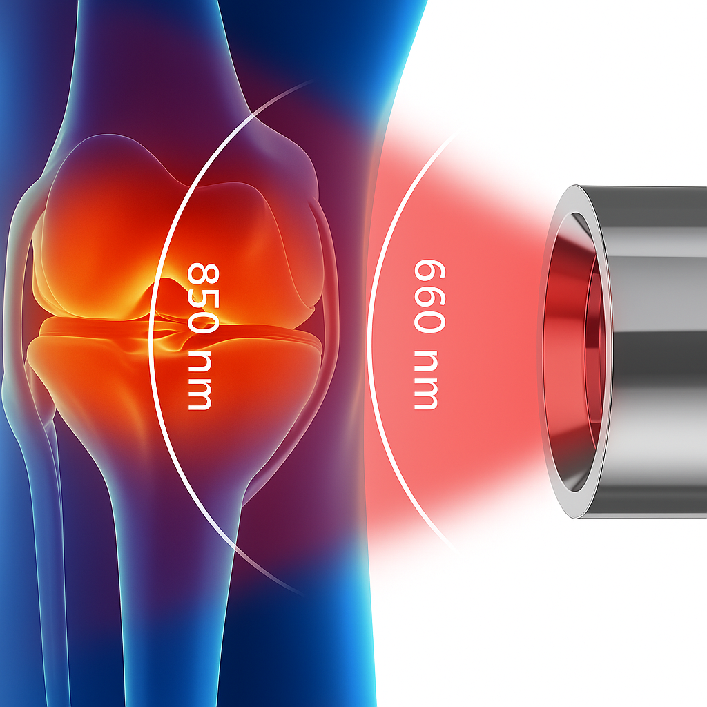 Red And Near-Infrared LED Light Torch - Handheld Device With Five Wavelengths