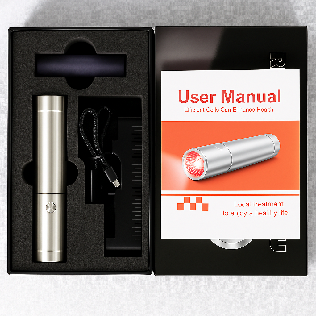 Red And Near-Infrared LED Light Torch - Handheld Device With Five Wavelengths