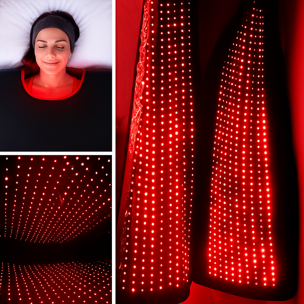NovaThera Pro Full Body Sleeping Red Light Therapy Mat With 3600 LEDs 660nm And 850nm