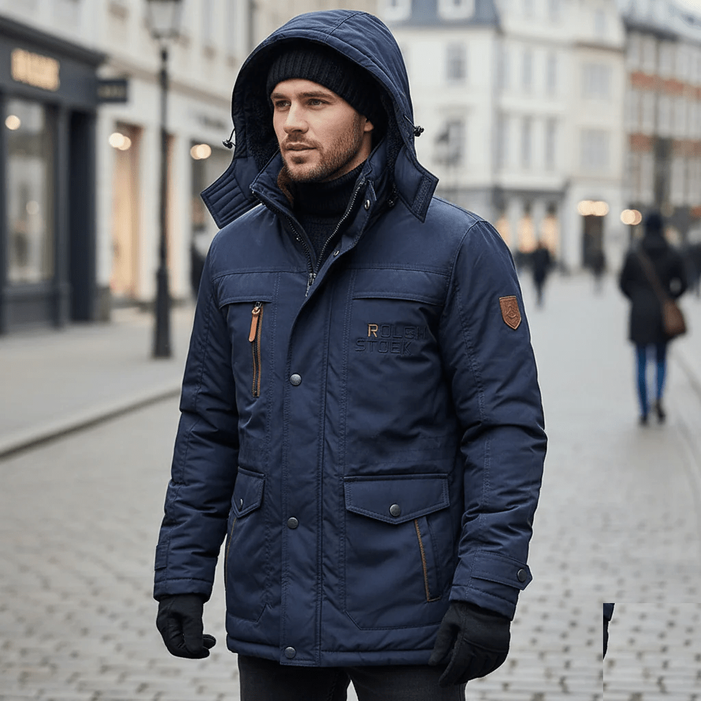 NordicPeak Windproof Winter Parka With Thermal Insulation