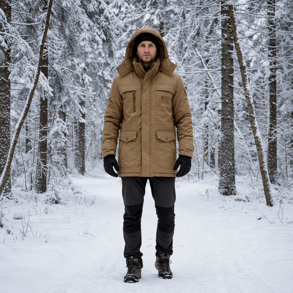 NordicPeak Windproof Winter Parka With Thermal Insulation