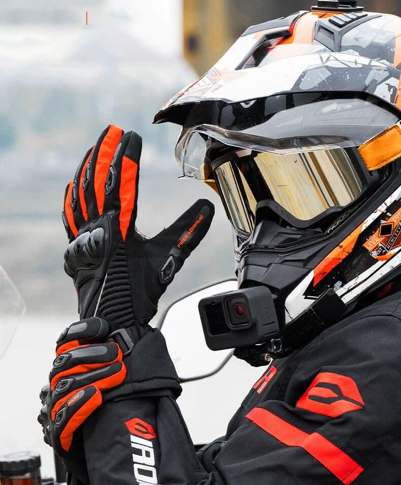 PolarGuard Waterproof Winter Motorcycle Gloves With Insulated Protection