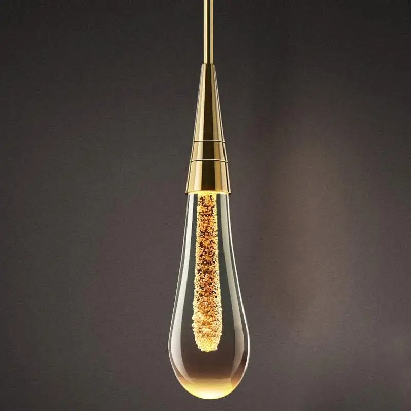 Aurelle | Lampadario a Goccia di Vetro per Soggiorni e Sale da Pranzo
