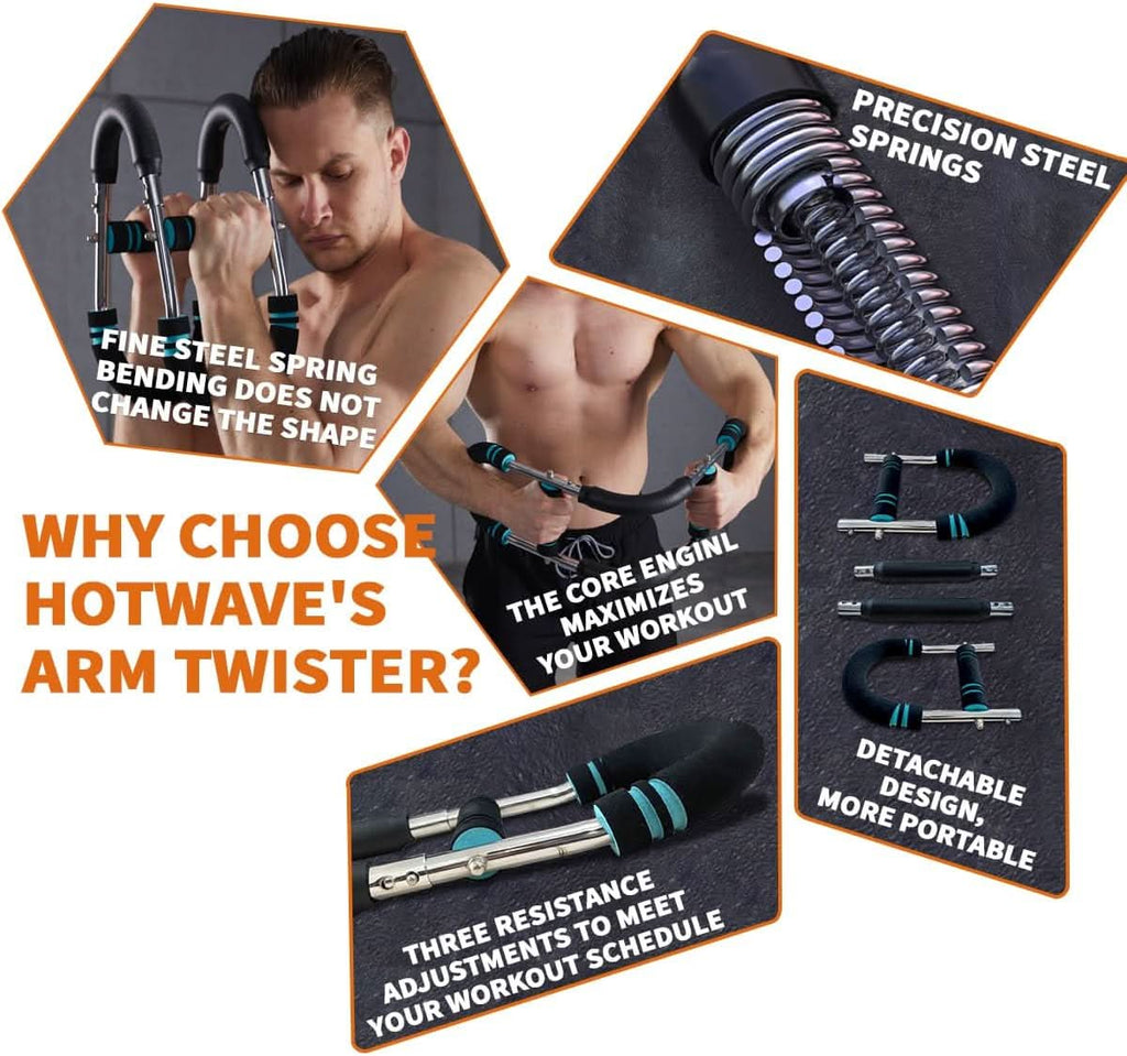 NovaFlex Adjustable Power Twister For Forearms, Triceps And Chest Bar