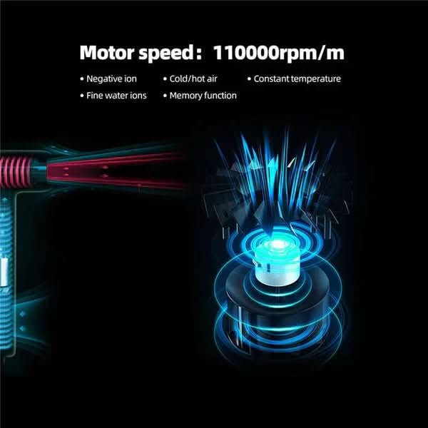 سشوار حرفه‌ای فوق‌العاده سبک AeroVibe برای حالت‌دهی سریع مو