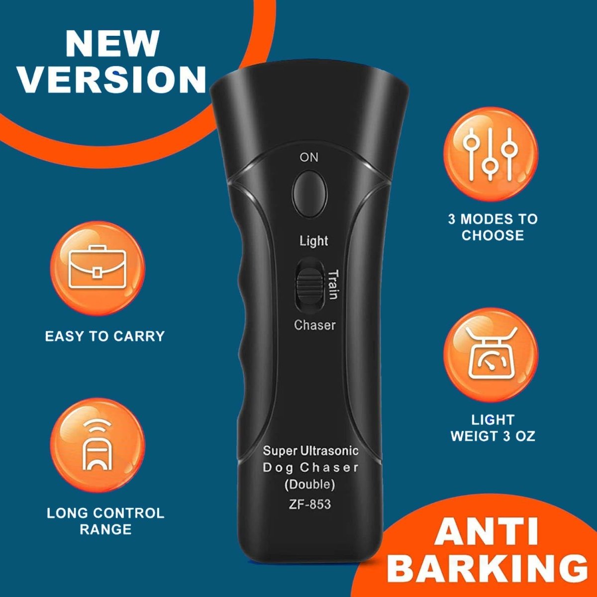 AeroGuard Ultrasonic Bark Deterrent For Dogs Indoor Use