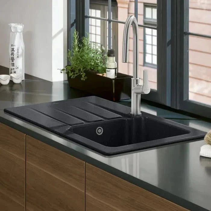 Nexa 50 Ceramic Washbasin, Robust and Elegant in Chromite for Every Bathroom