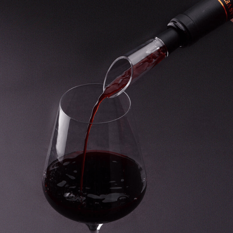 Deschizător electric de vin Aurelo 4-în-1 cu tirbușon, tăietor de folie, aerator și dop vid
