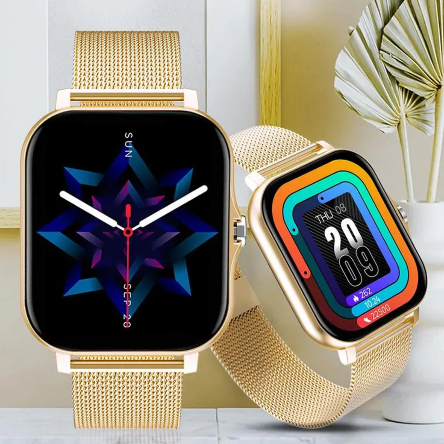 Smartwatch z funkcją rozmów Bluetooth i monitorem aktywności dla mężczyzn i kobiet