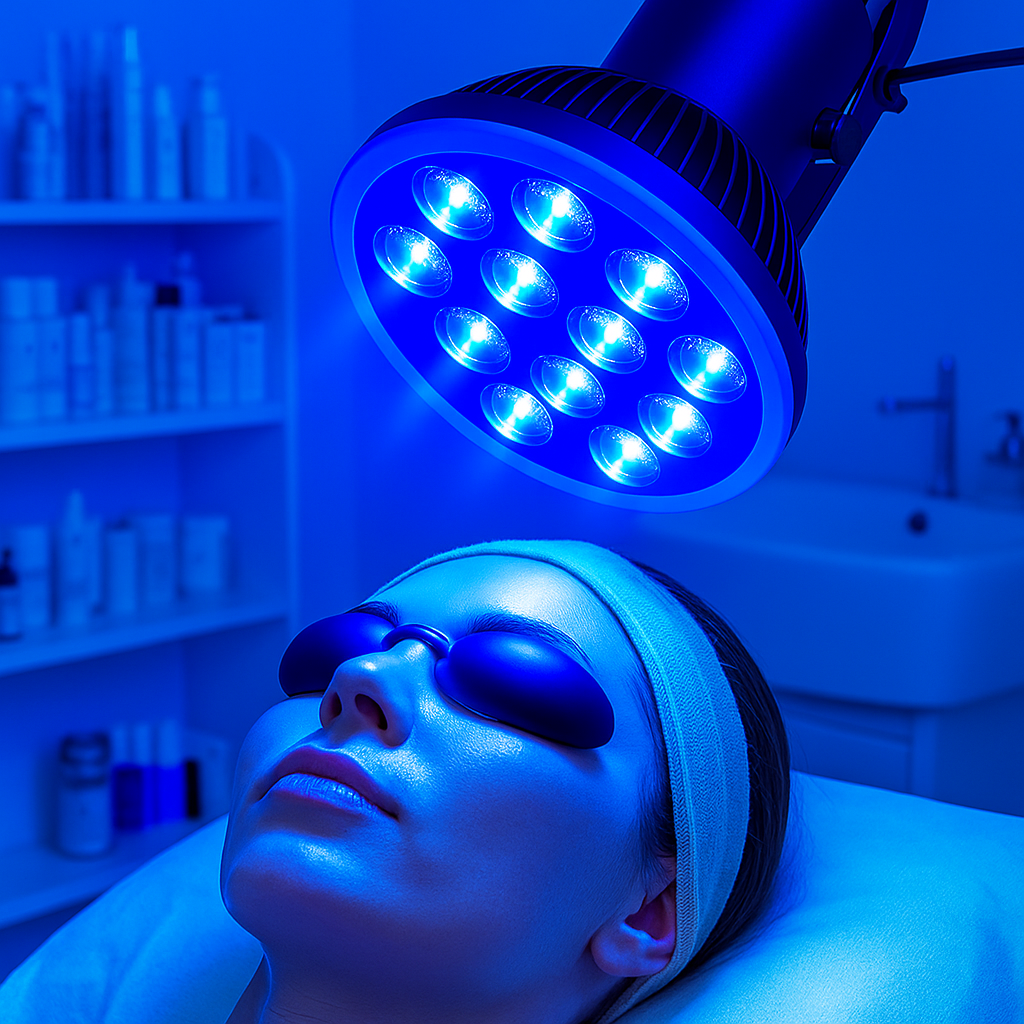 Bombilla de Terapia de Luz Azul NovaGlow 460nm Lámpara de Belleza para Cuidado de la Piel