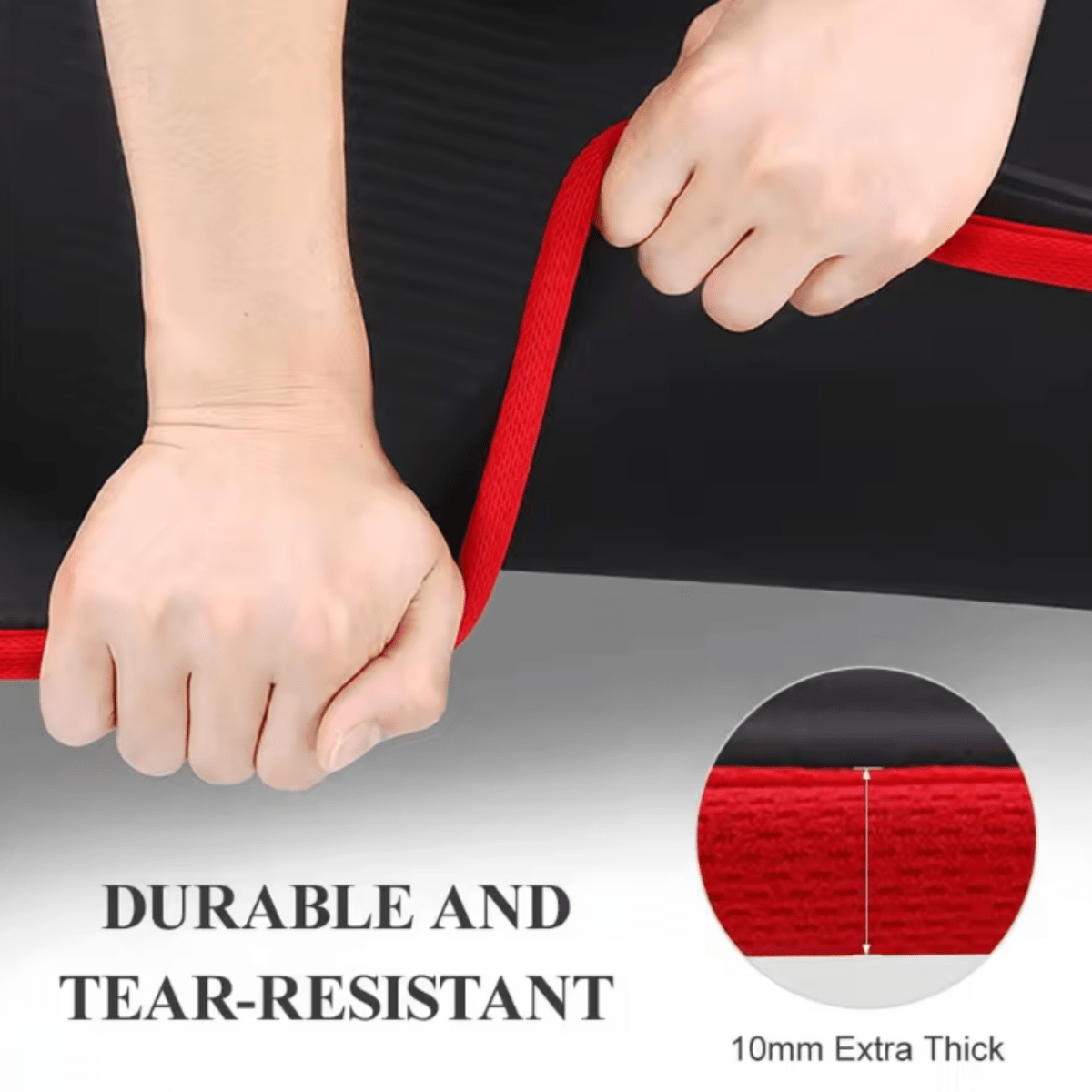 CalmFlex Extra Thick Non Slip Yoga Mat for Comfort and Stability