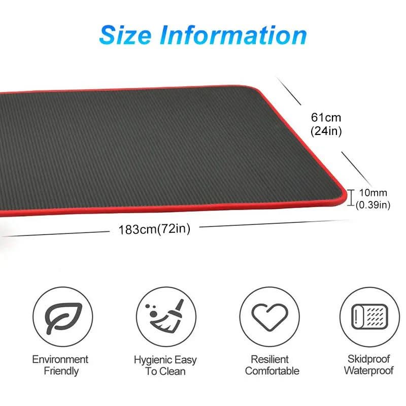 CalmFlex Extra Thick Non Slip Yoga Mat for Comfort and Stability